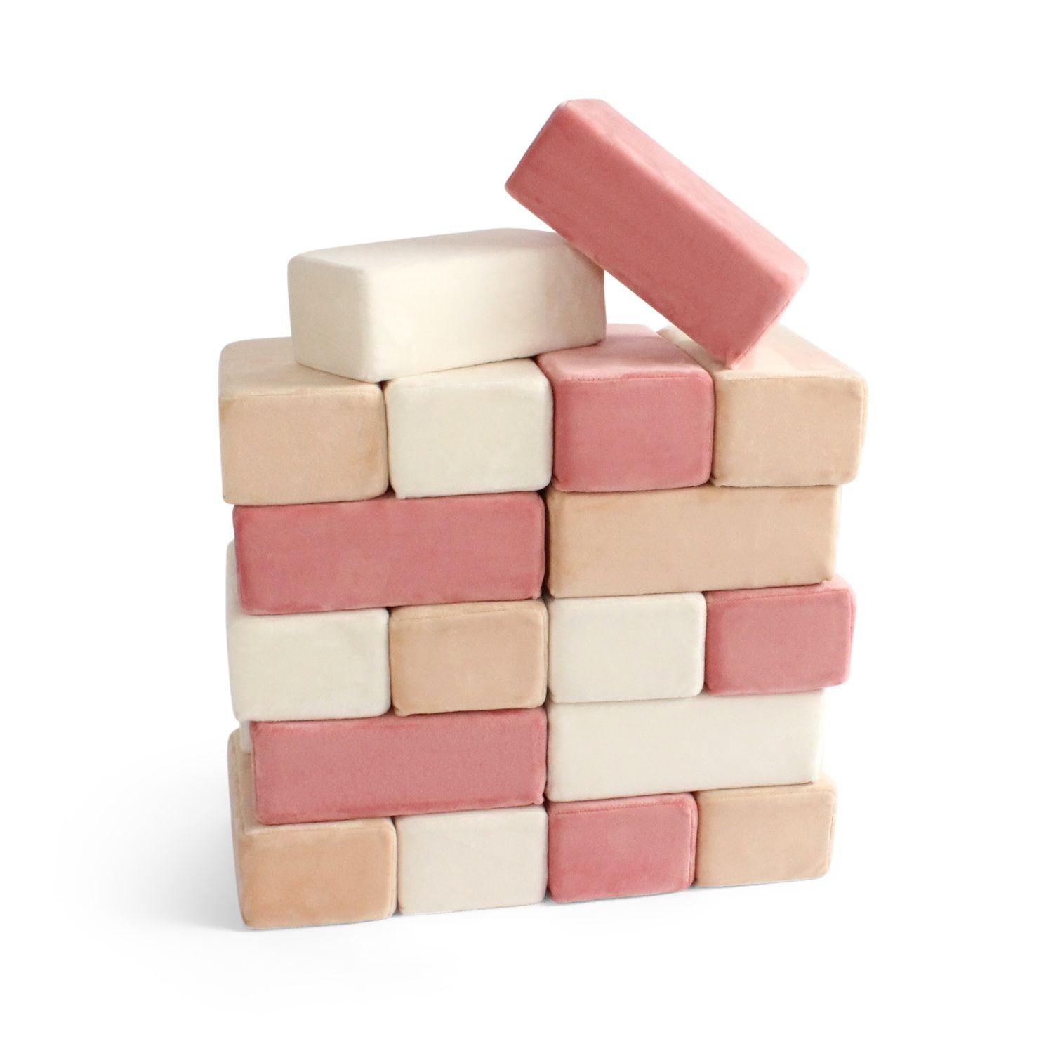 Plush Blocks Rose Pack Premium Soft Building Blocks