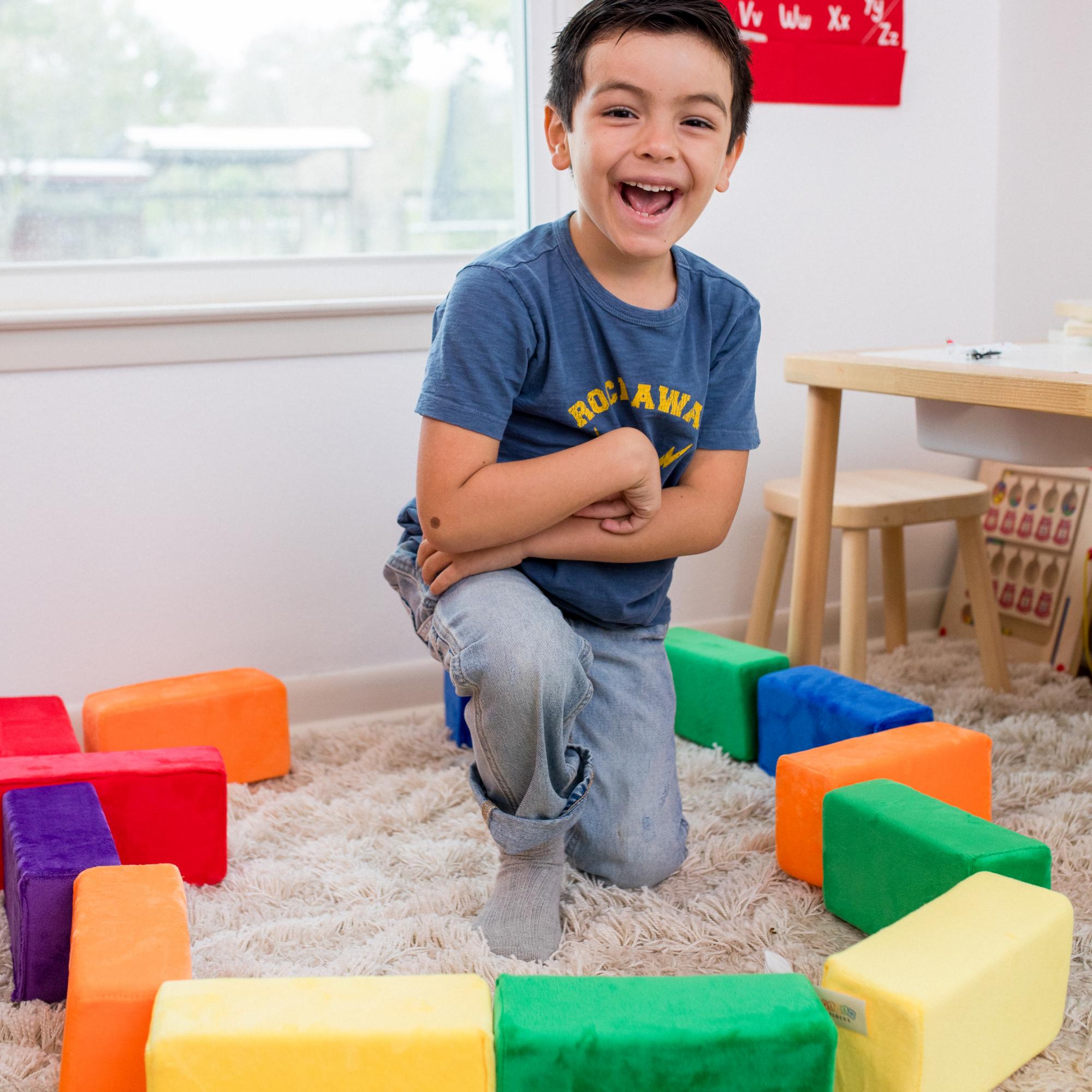Plush Blocks - Luxurious Soft Building Blocks in Themed Color Packs