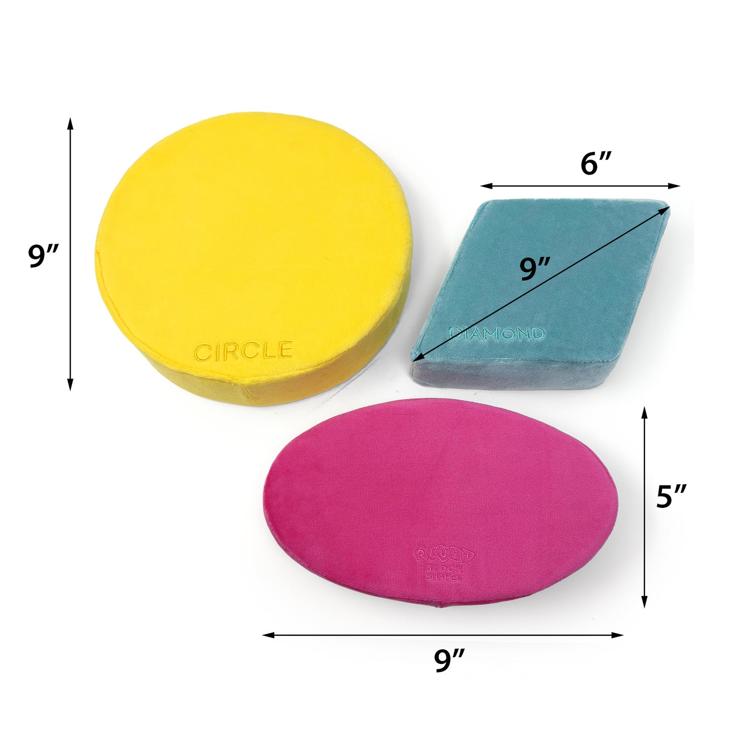 Plush Shapes - Classic Colors
