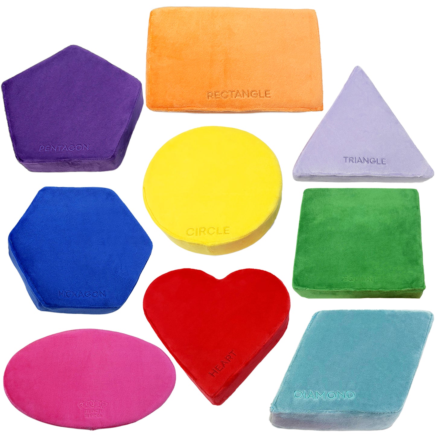 Plush Shapes - Classic Colors