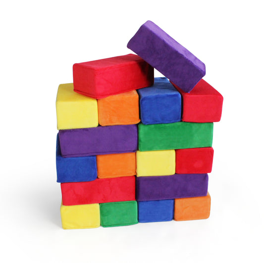 Block Plush Plush Blocks Sets - Premium Building Blocks in Attractive Color Packs